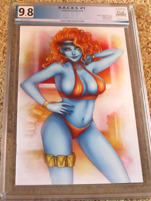R.A.C.K.S. RACKS TOTALLY RAD COMICS #1 ZHUO VIRGIN VAR CVR PGX MINT GRADED 9.8