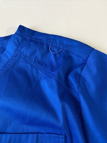 Maevn Matrix Mens Scrub Top 2XL Royal Blue NWT Short Sleeves Pockets #5502 - 第 4/13 張圖片