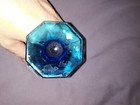Vintage Independence Cobalt Blue 4 3/4” Stemmed Octagon Glass Wine Goblets — photo 3