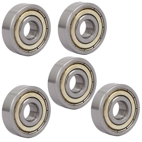 10 Roulements à Billes Miniatures à Gorge Profonde 608-2RS Avec