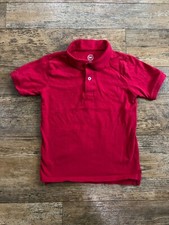 Wonder Nation Kids School Red Polo Small 6-7 100 Cotton