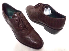 MIA Vintage Leather Wingtip oxfords loafers Women brown Vintage Size Sz 7.5