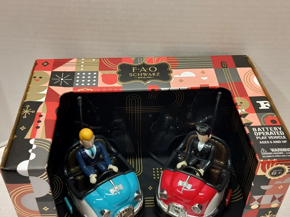 FAO Schwarz Premium 2-Player Remote Control Toy Bumper Car Set Players - Image 2 of 4