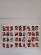 1983 Imperial Toy Corporation Christmas Holiday Reindeer Puffy Stickers 3 Sheets