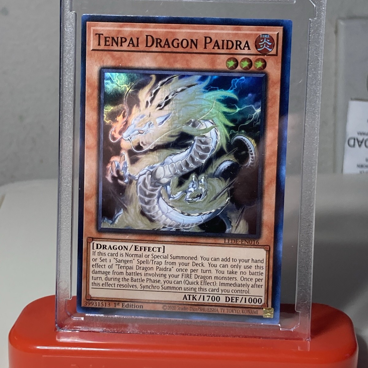 Tenpai Dragon Paidra - Super Rare 1st Edition LEDE-EN016 - NM - YuGiOh Tenpai Dragon Paidra - Super Rare 1st Edition LEDE-EN016 - NM - YuGiOh