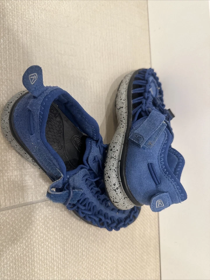 Keen Bungee Sport Sandals Kids Youth size 1 US 13EU Blue Water Shoes repaired - Image 3 of 4