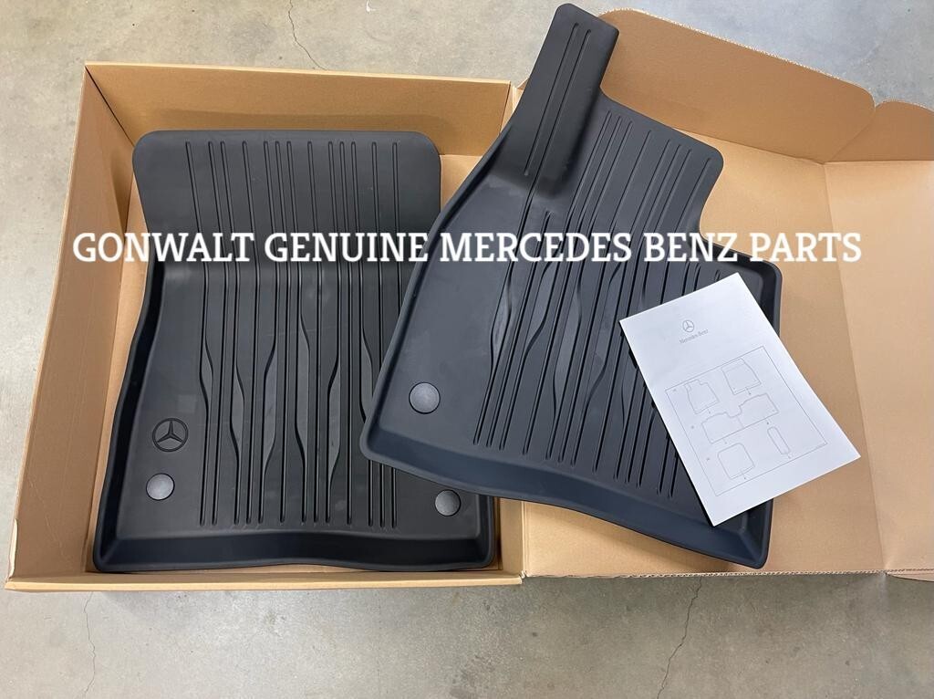 Mercedes Benz Genuine EQS X296 SUV Front Floor Mat Black OE