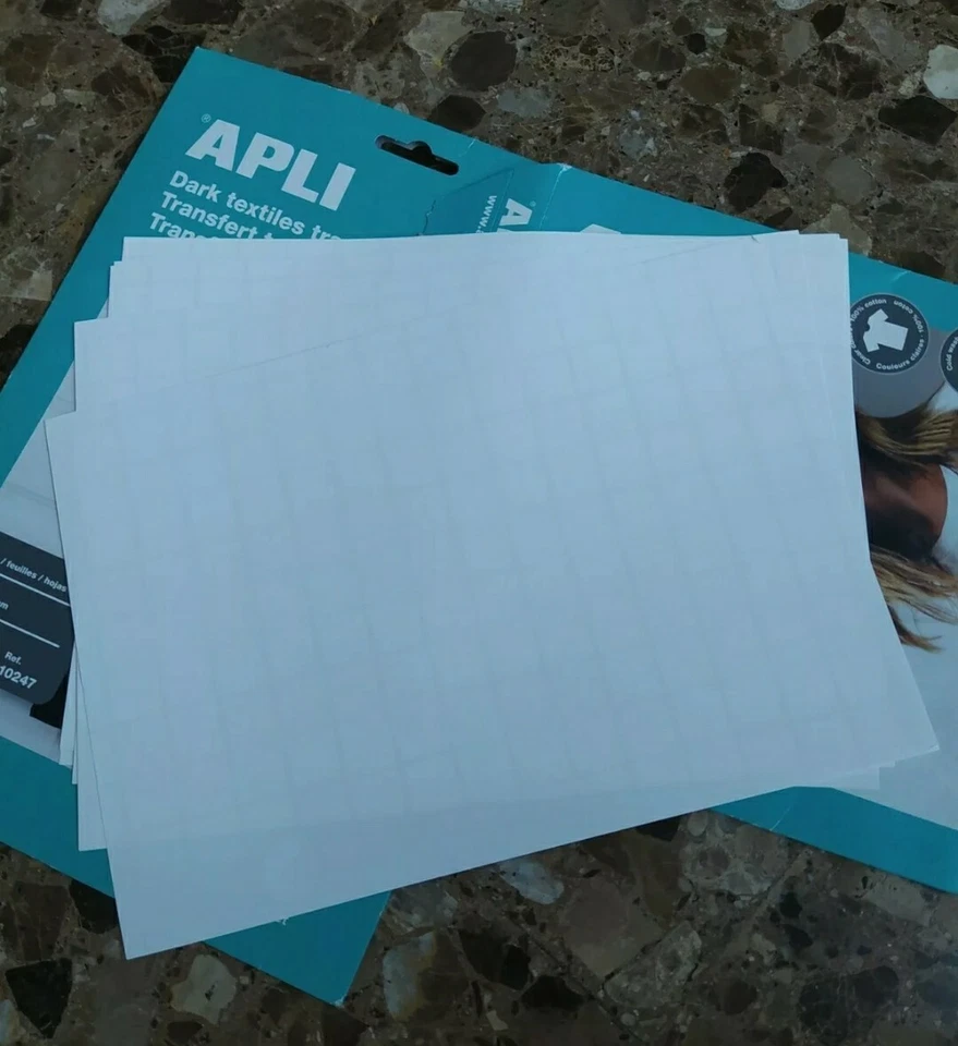 4x Hojas Papel Transfer para Camisetas de Algodon oscuras - Imagen 2 de 2