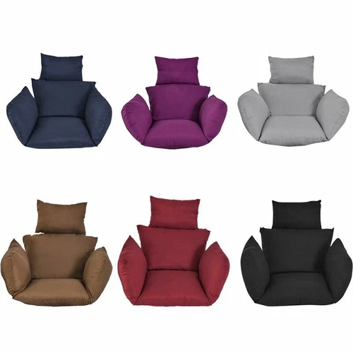 Schaukel Hängesessel Ei Rattanstuhl Outdoor Hängematte Ständer Kissen ohne Stuhl - Bild 5 von 15