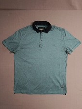 Rodd  Gunn Polo Shirt Men's XL Green Geometric Sports Fit Polka Dot EUC   