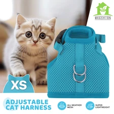 Cat Harness Escape Proof Breathable Mesh Adjustable Walking Kitten Jacket Chest