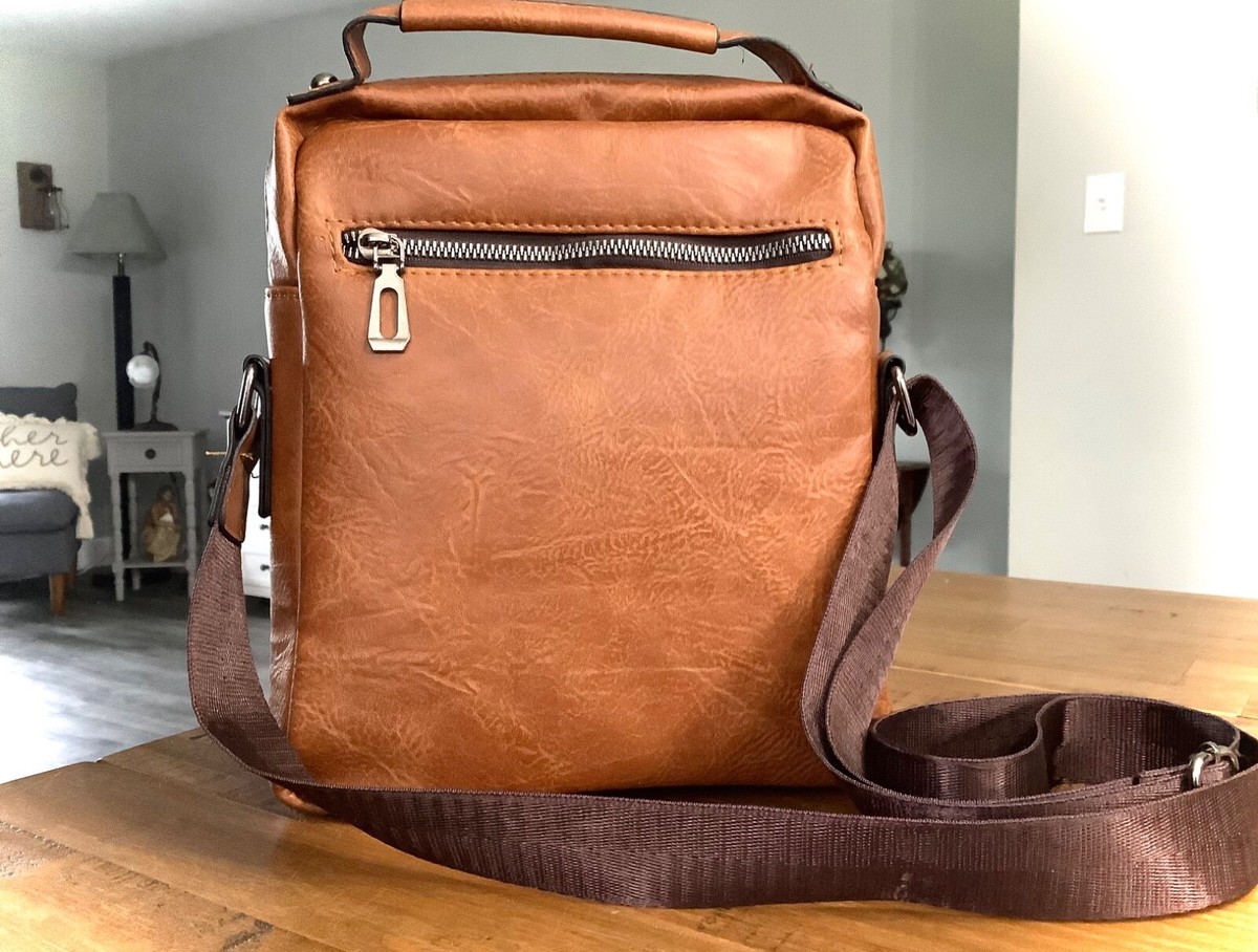MENS PURSE WEIXIER GENUINE LEATHER MESSENGER SHOULDER CROSSBODY