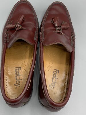 FOOTJOY Mens Casual Dress Shoes Brown Leather Tassel Loafer  display picture 2