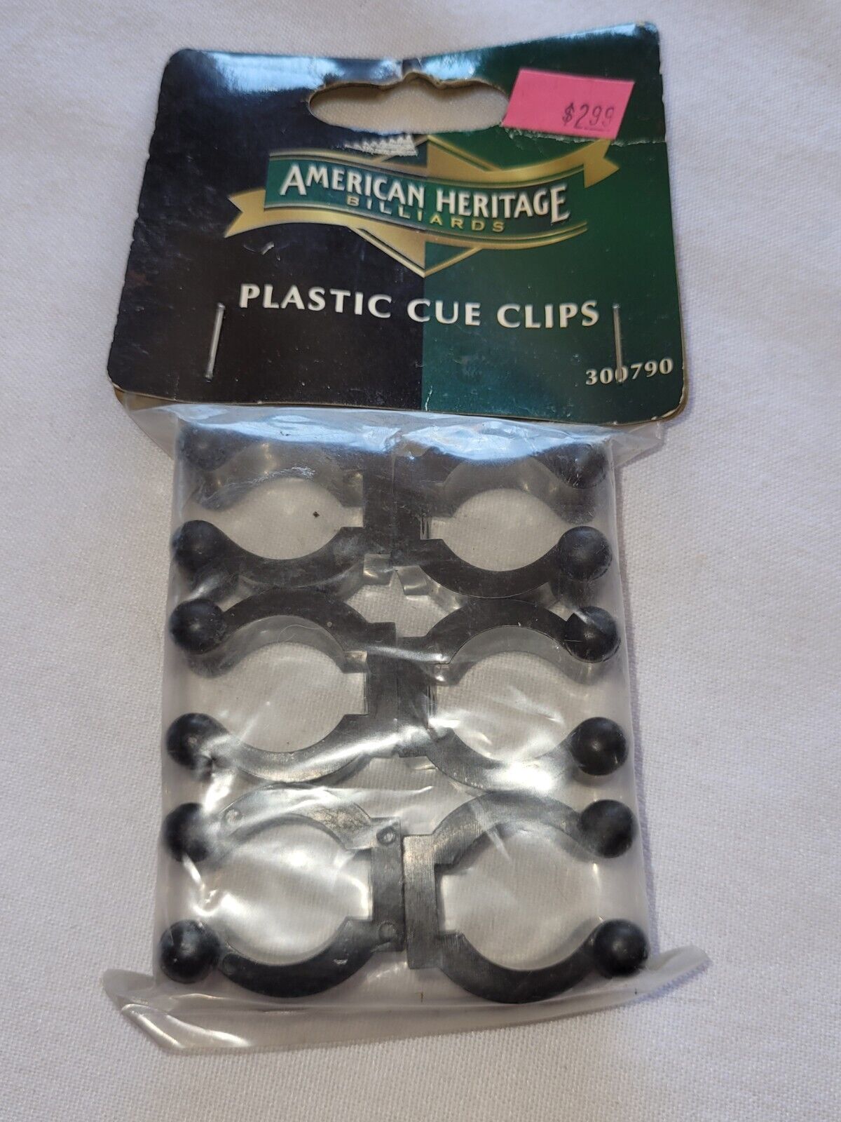 American Heritage Pool Billiards Snooker plastic cue fishing rod clips NEW OLD