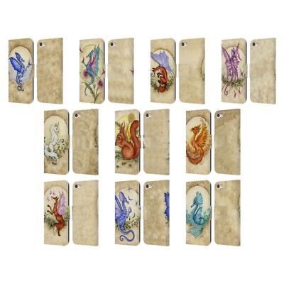 AMY BROWN MYTHICAL LEATHER BOOK WALLET CASE FOR APPLE iPOD TOUCH MP3