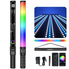 Mettlelite LS400C RGB LED Video Light 2ft, App Control, CCT 2800K-8000K, CRI96