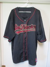San Francisco Giants Baseball Jersey B & W Apparel Athletics 3XL Button Down