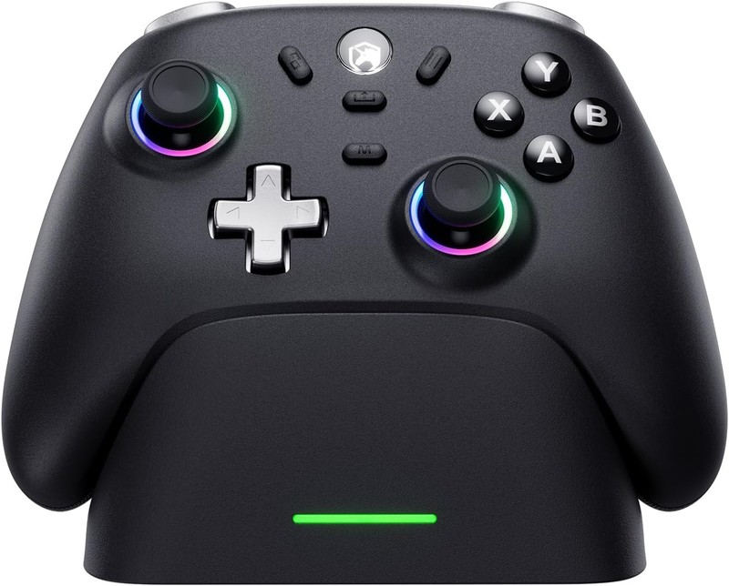ECHTPower Wireless Gaming Controller PC - Hall Effect Joystick, 2.4G & Wired 10