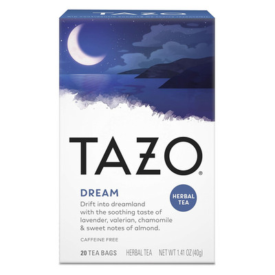 Tazo Herbal Tea Bags Soothing Hot Tea Dream Caffeine Free 1.41 Oz 20 Tea Bags