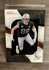 2025 Panini Immaculate Collection - Clearly Immaculate Jerseys Maxx Crosby  /99