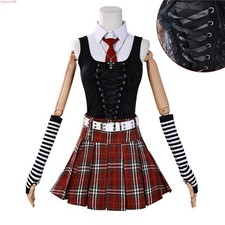 Anime Death Note Amane Misa JK Uniform Skirt Cosplay Costume Tops Vest Full Set