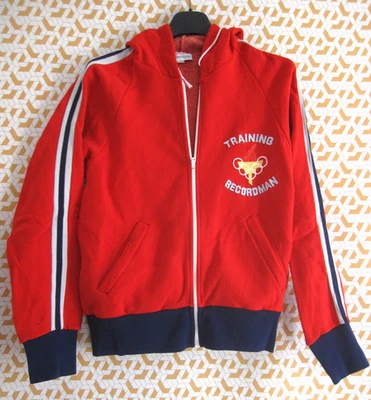 Veste Recordman Training capuche Sportswear Rouge 80'S vintage Shirt - 162 / XS - Photo 1/4