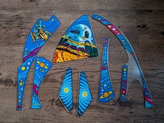 Zaccaria Future World Pinball Machine Plastics