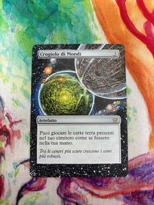 Weltenschmelztiegel / Crucible of Worlds Ita Artworked MAGIC THE GATHERING MTG
