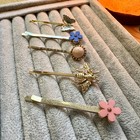 Hair Accessories Lot Bobby Pins Gold Tone Floral Whimsy Lot #28 — photo 5