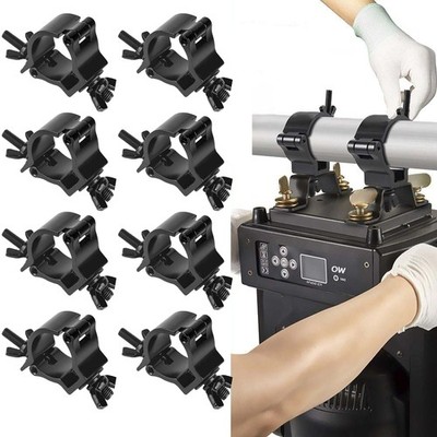 8pcs Aluminium LED Stage Light Haken Clamp Truss Clamp Laden 100kg, schwarz