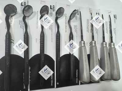 5X Hu-Friedy Blackline MH6B, 4X ELSLIM2CLX Slim Lux Ele 2mm black line long Cur