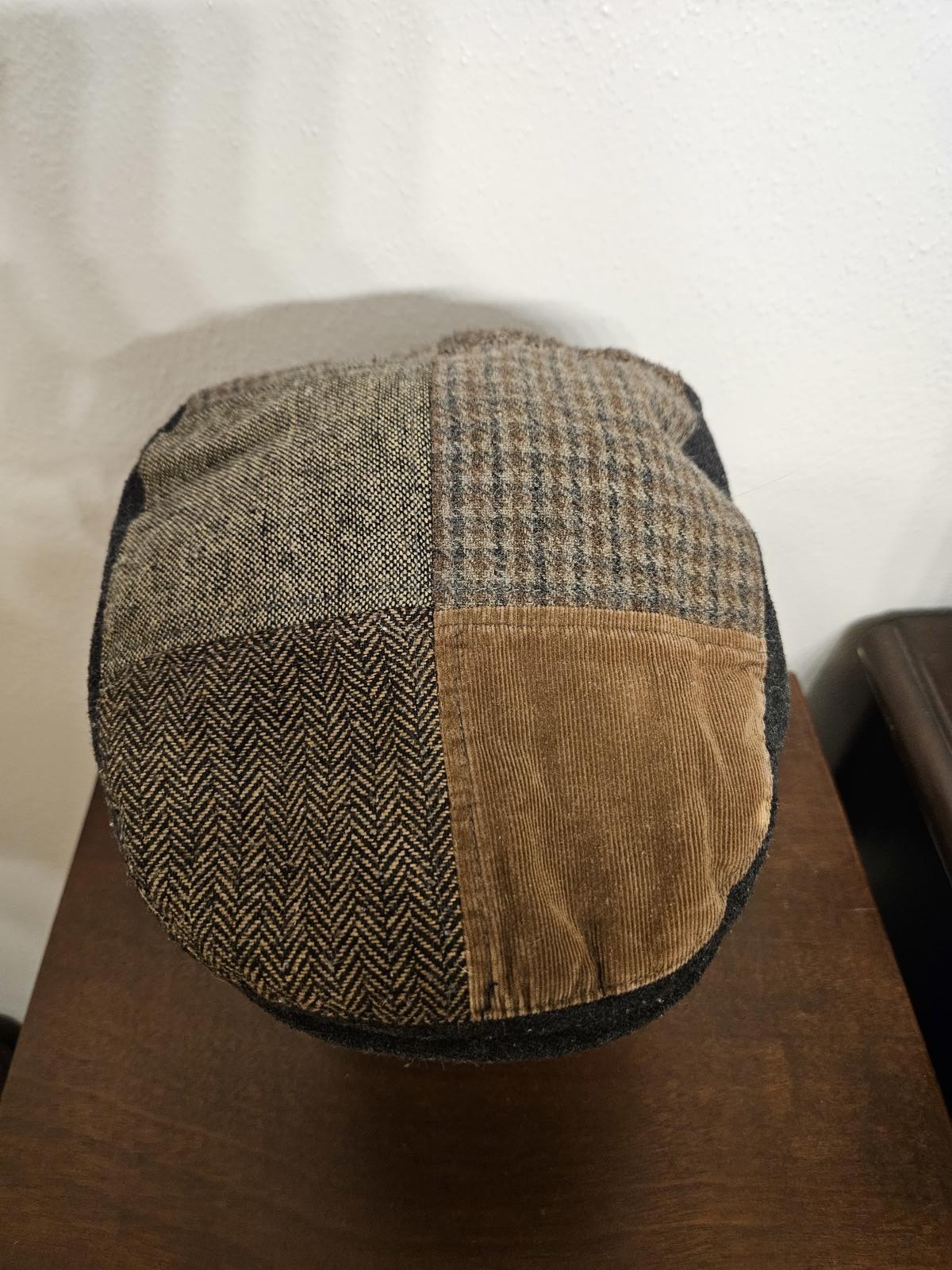 Multi Pattern Patchwork Flat Cap - image 2
