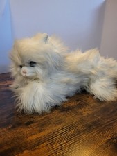 Vintage Dakin Persian Cat Plush Floppy Stuffed Animal White Japan 1984