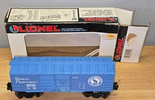 Lionel Great Northern Railway Blue Box Car 6-16222 O Gauge with Original Box