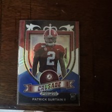 2021 Panini Prizm Draft Picks Crusade Patrick Surtain II (RC) Red White & Blue 