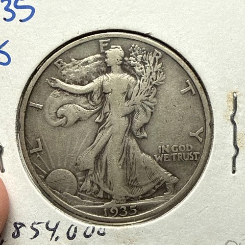 1935-S Walking Liberty Half Dollar VF details fast shipping