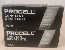 48 New AA Procell Alkaline Batteries by Duracell PC1500 - New/ Sealed