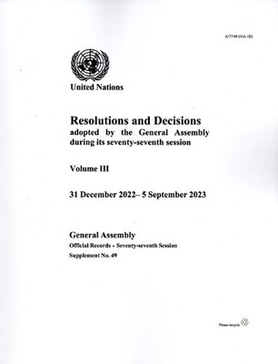 Resolutions and Decisions Adopted by the General Assembly Dur... - 9789210029629