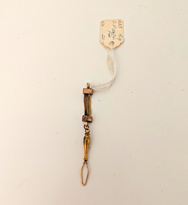 Gold-Filled Watch Chain Fob Attachment with Clip and Loop