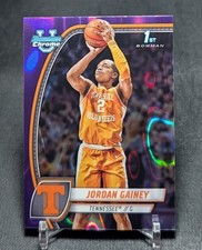 Jordan Gainey 1st Purple Refractor Rookie 2024-25 Bowman Chrome U #32 Tennessee