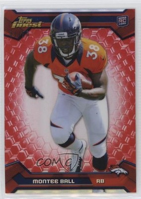 2013 Topps Finest Red Refractor 1/50 Montee Ball #120 Rookie RC a8x