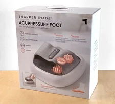 *NEW* Sharper Image Acupressure Foot Massager w/ Multipoint Shiatsu & Heat *NIB*