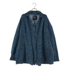 Y's Wise Yohji Yamamoto Wool Mohair Buttonless Cardigan 2 Womens Used