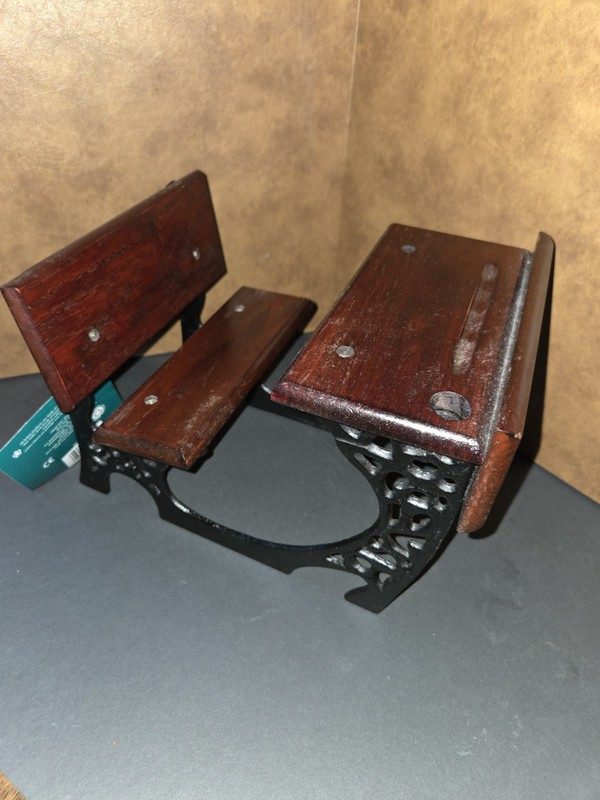 School Desk for 18" Doll Cast Iron Wood Vintage American Heirloom Coll-New w/tag