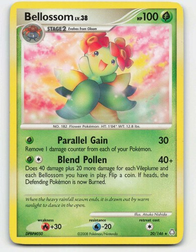 2008 Pokemon, Legends Awakened, #20/146 Bellossom, Rare (b)
