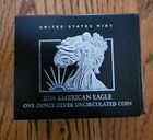 2024 W American Silver Eagle Uncirculated Bullion COA Free Shipping  24 EG