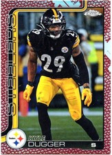 2025 Topps Chrome Football Kyle Dugger Leather Refractor #211 Steelers