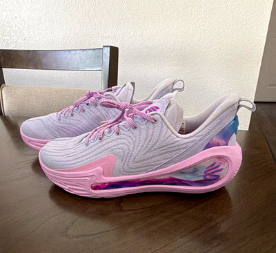 Under Armour Curry Flow 12 Steph Curry Low Top Basketball Sneaker Pink/Gray