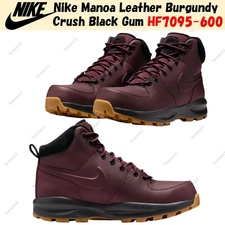 Nike Manoa Leather Burgundy Crush Black Gum HF7095-600 Men's Size