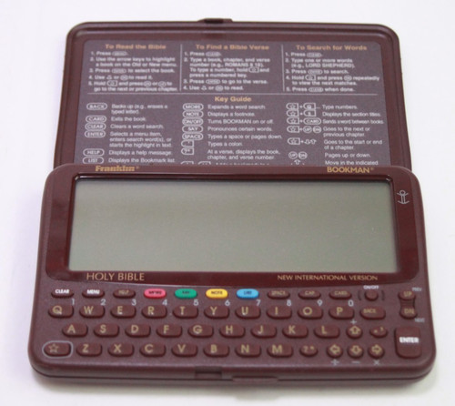 Franklin Bookman Electronic Holy Bible NIV-770 Tested and Working